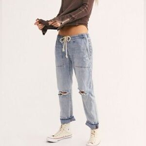 OneTeaspoon Shabbies Drawstring Jeans
